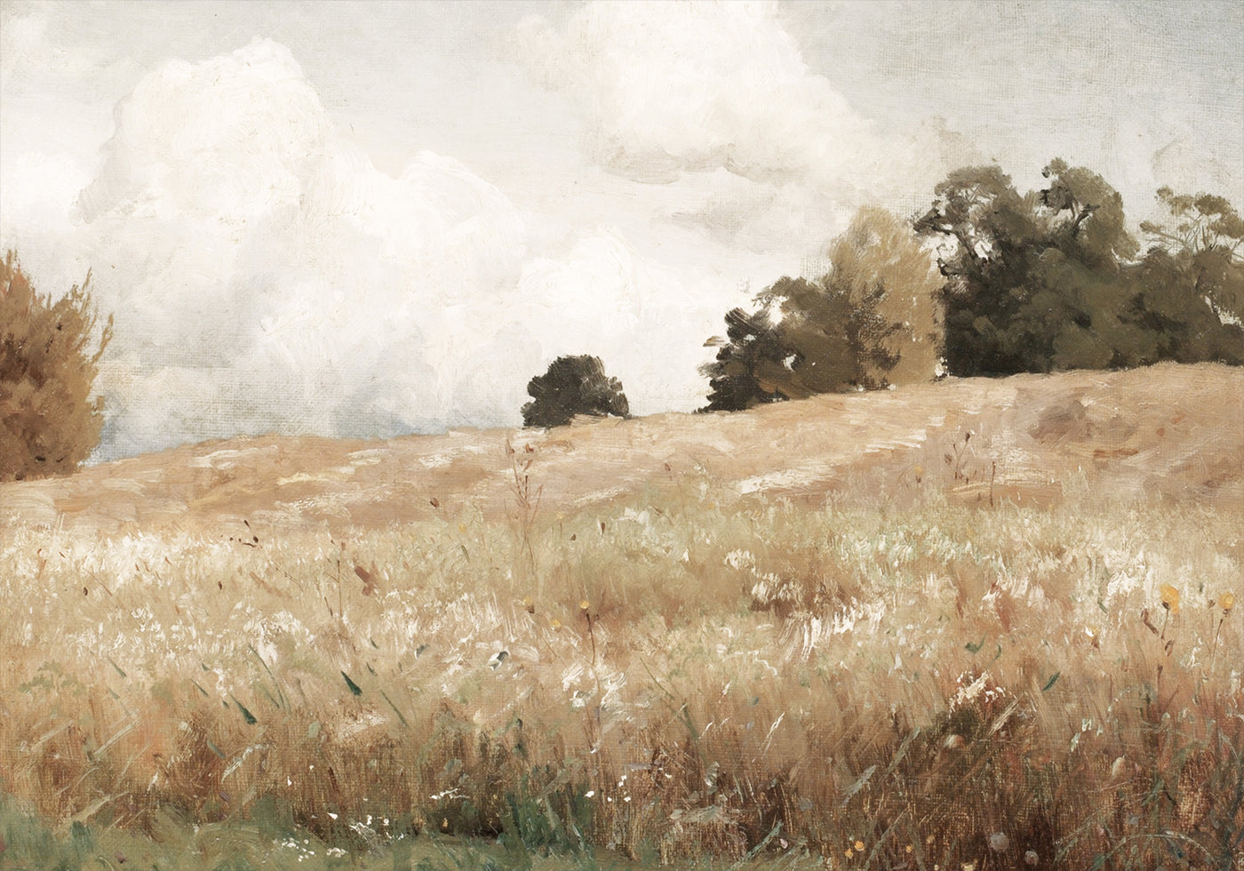 Grain Field, Landscape Study by Gustaf Rydberg Poster