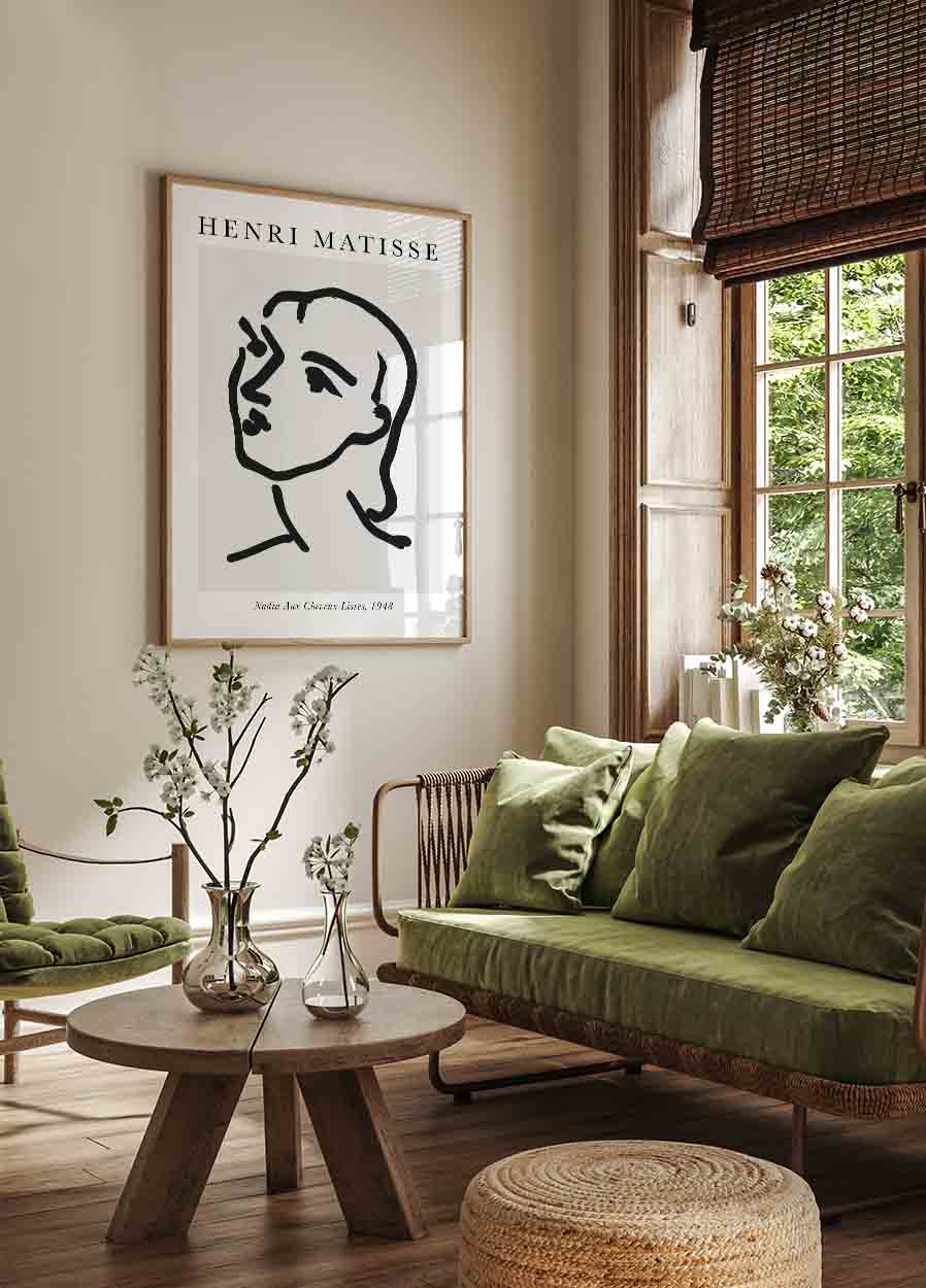 H. Matisse Nadia Aux Cheveux Lisses Poster - Posterbox.art