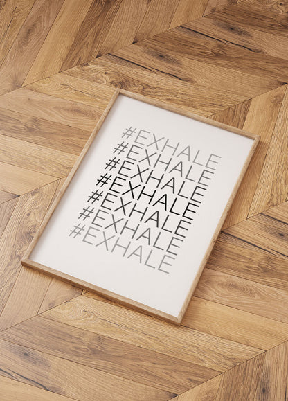 Hash Exhale Plakat - Posterbox.no