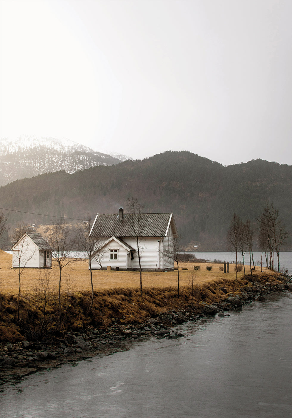 Cozy Homes by the Water Poster