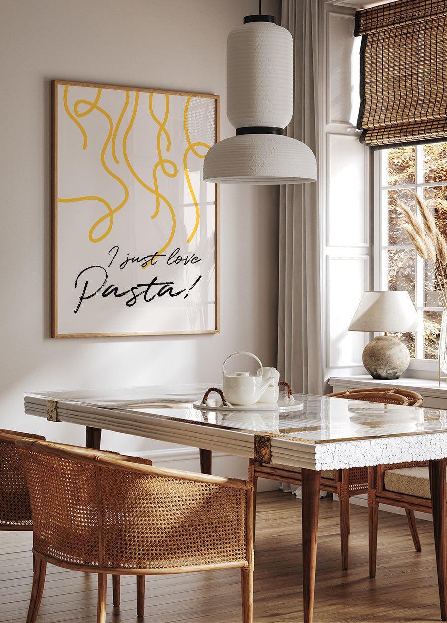 I Just Love Pasta Poster - Posterbox.art