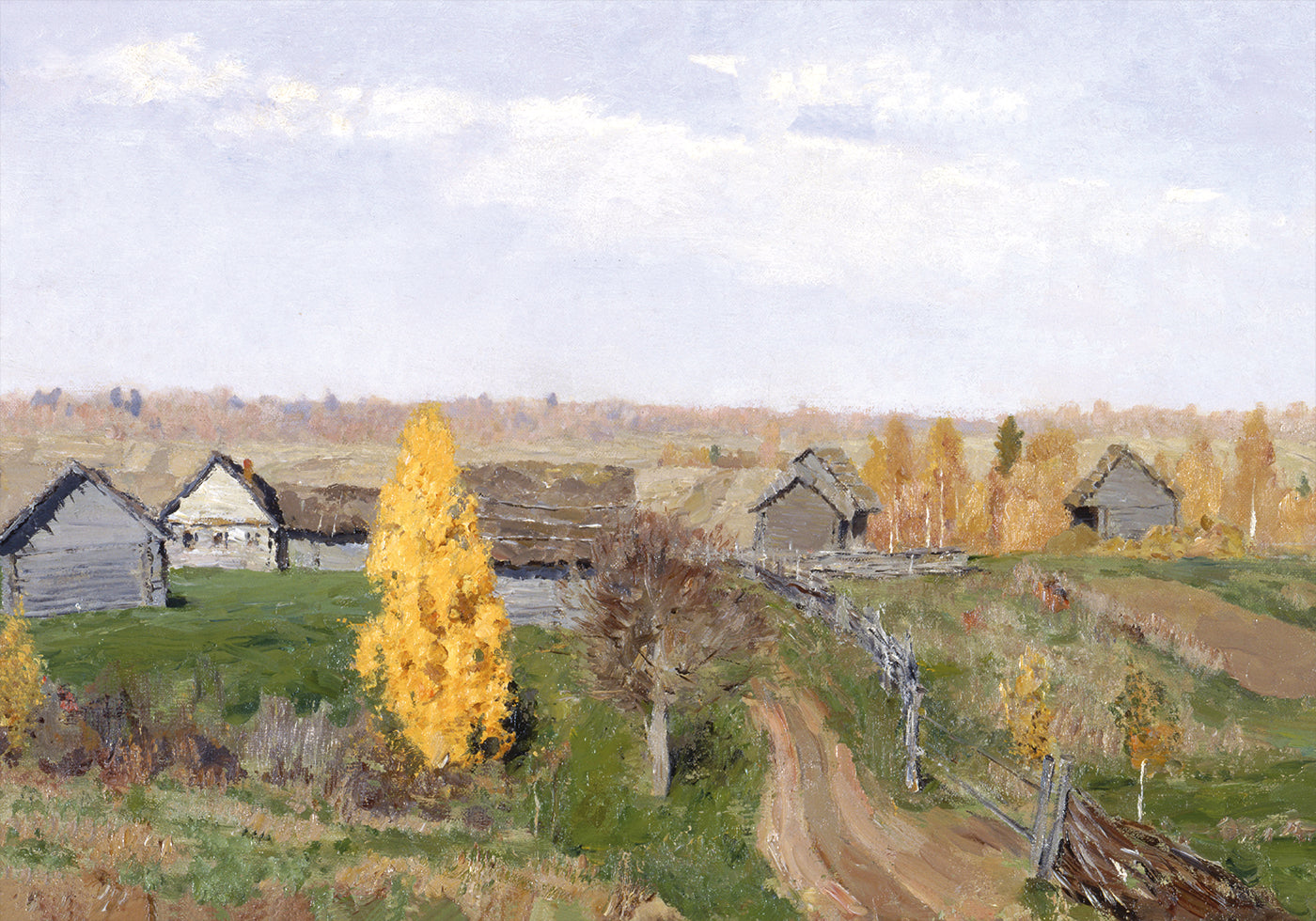 Isaac Levitan - Golden Autumn Poster