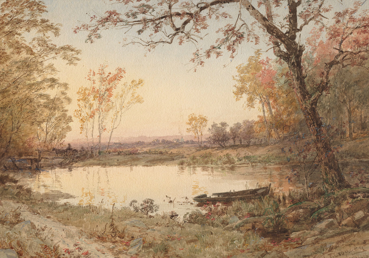 Jasper F. Cropsey - Hastings on Hudson Poster