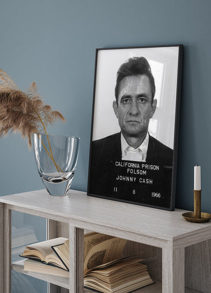 Johnny Cash Mug Shot Poster