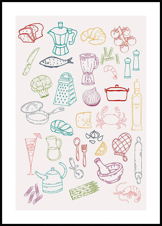 Kitchen Ingredient Poster