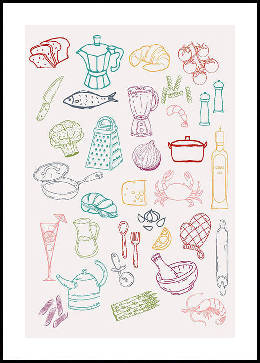 Kitchen Ingredient Poster