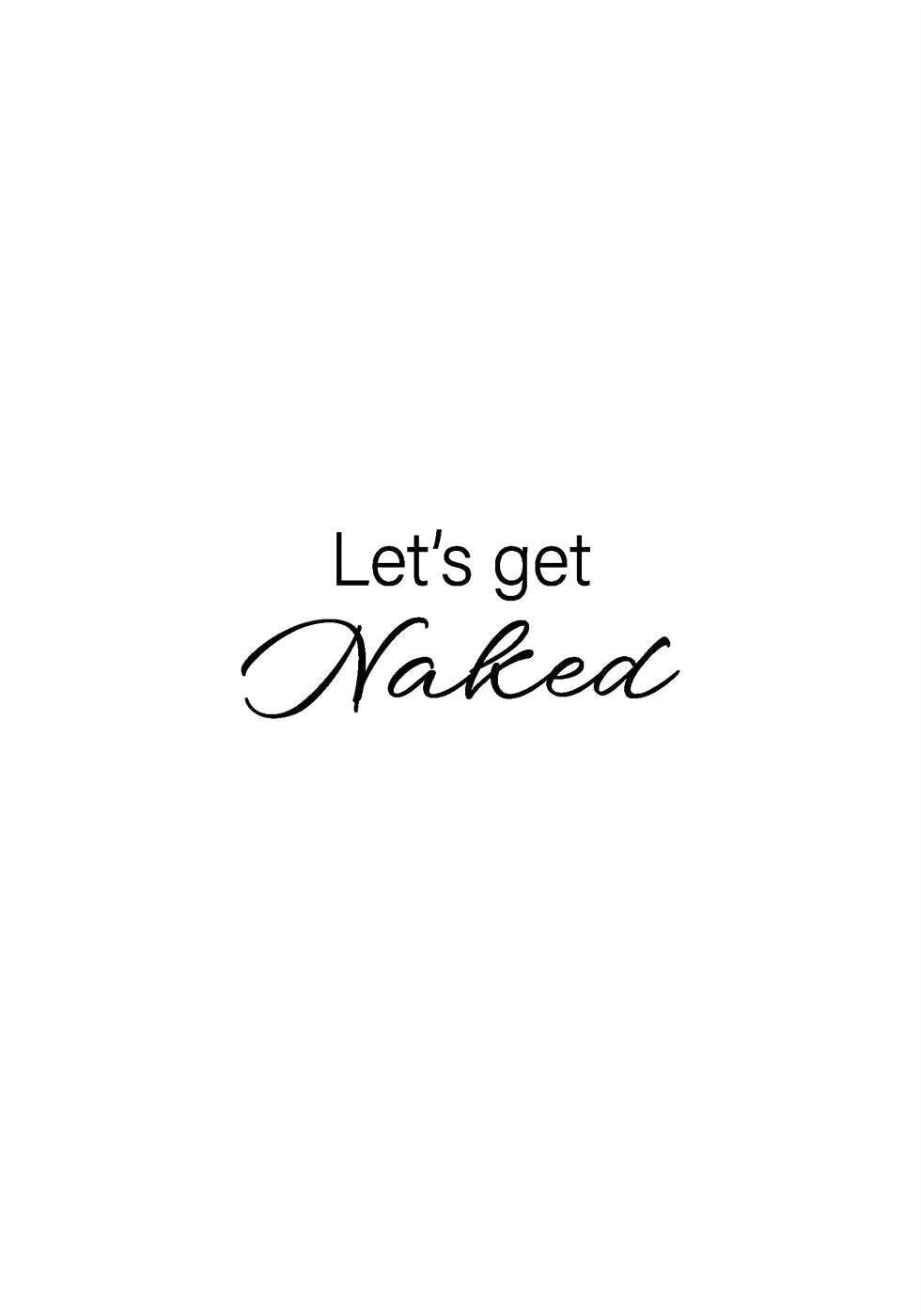 Let`s Get Naked Plakat - Posterbox.no