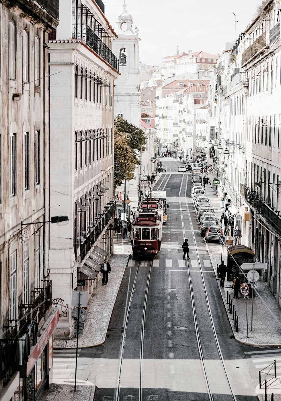 Lisbon Tramway Street Poster