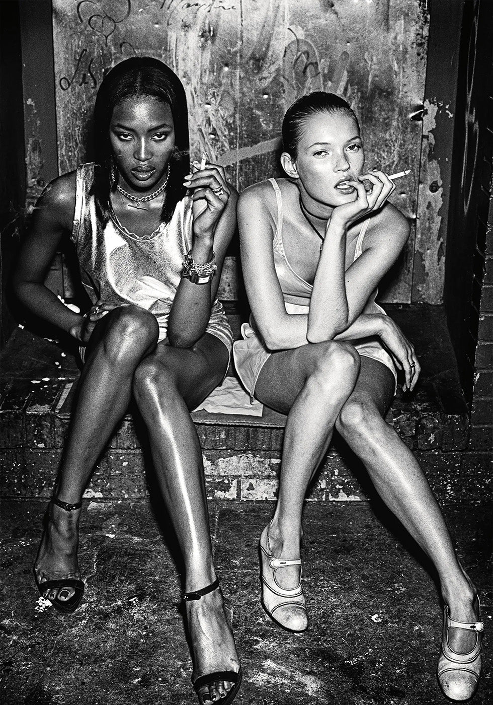 Chic Elegance: Naomi & Kate Smoking Poster