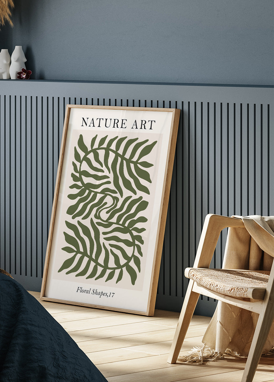 Nature Art Floral Shapes Poster