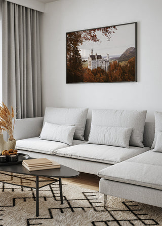 Majestic Castle in Autumn Landscape Poster - Posterbox.art