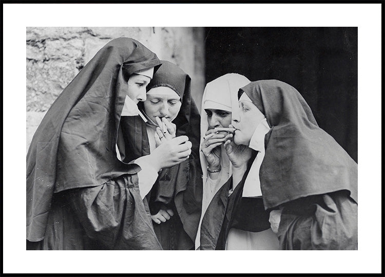 Nun Smoking Poster - Posterbox.art