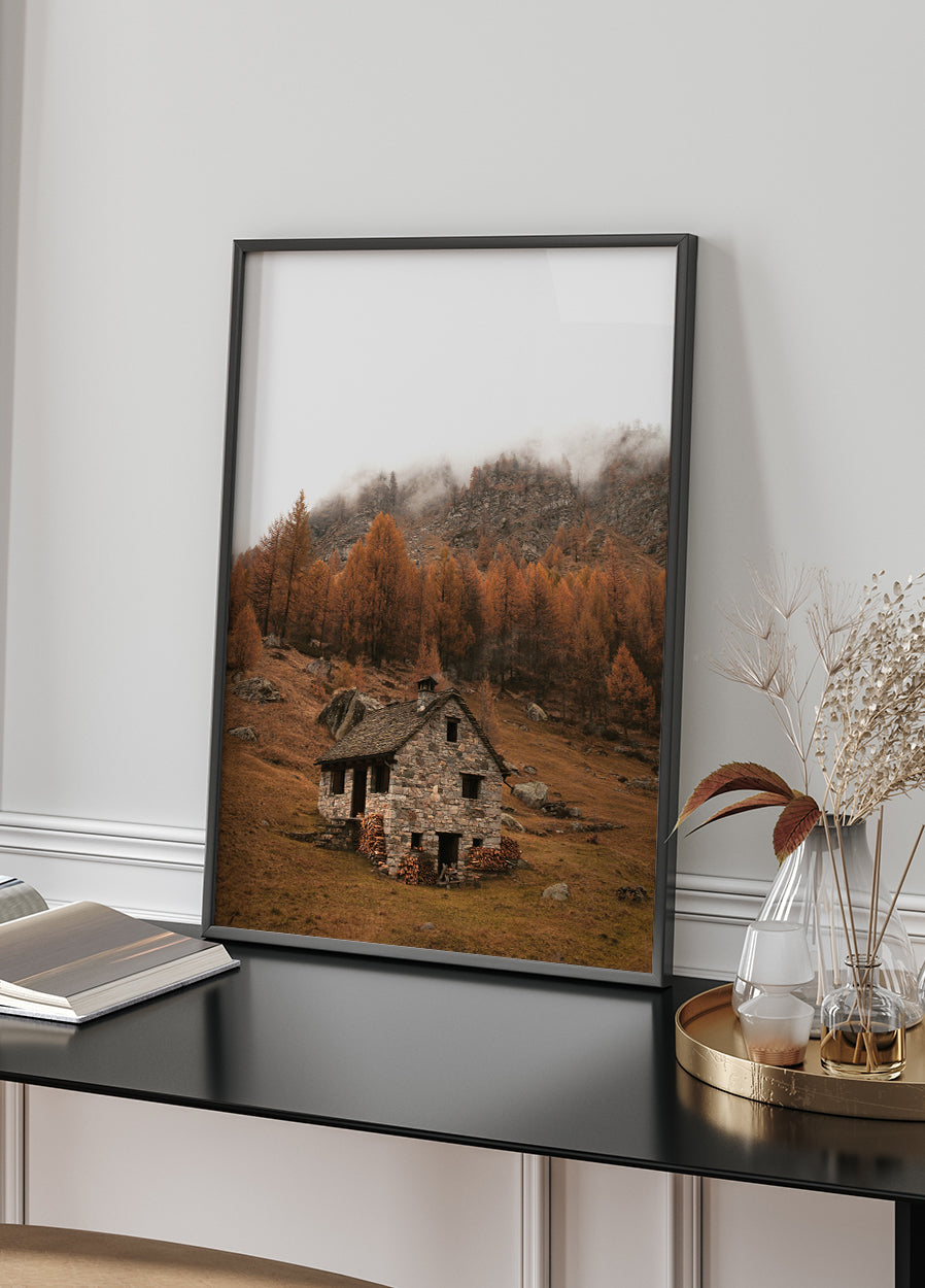 Autumnal Mountain Retreat Poster