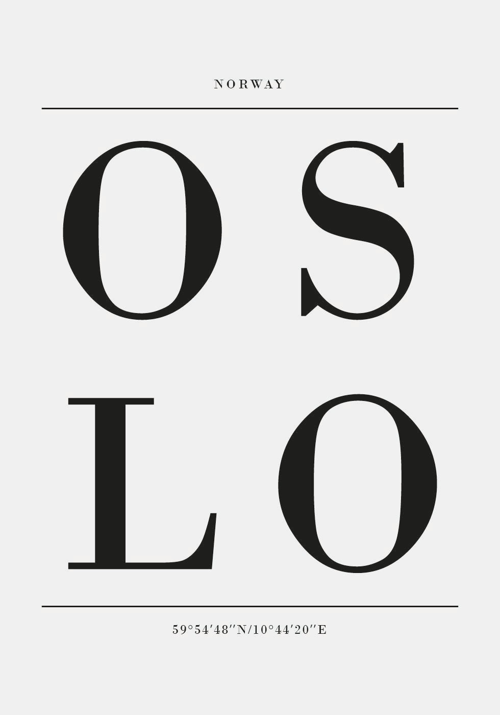 Oslo City Poster