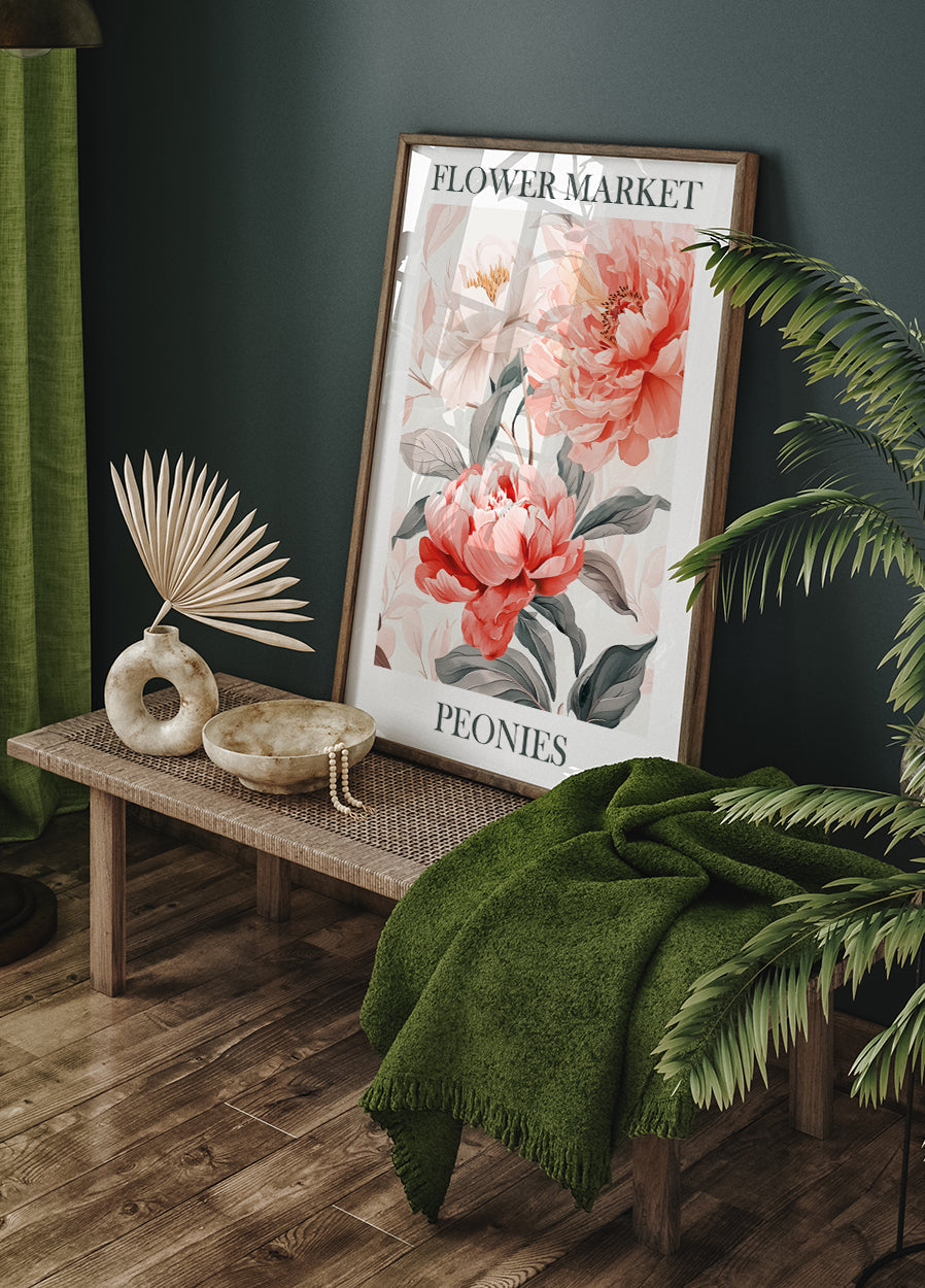 Peonies Pink Poster - Posterbox.art