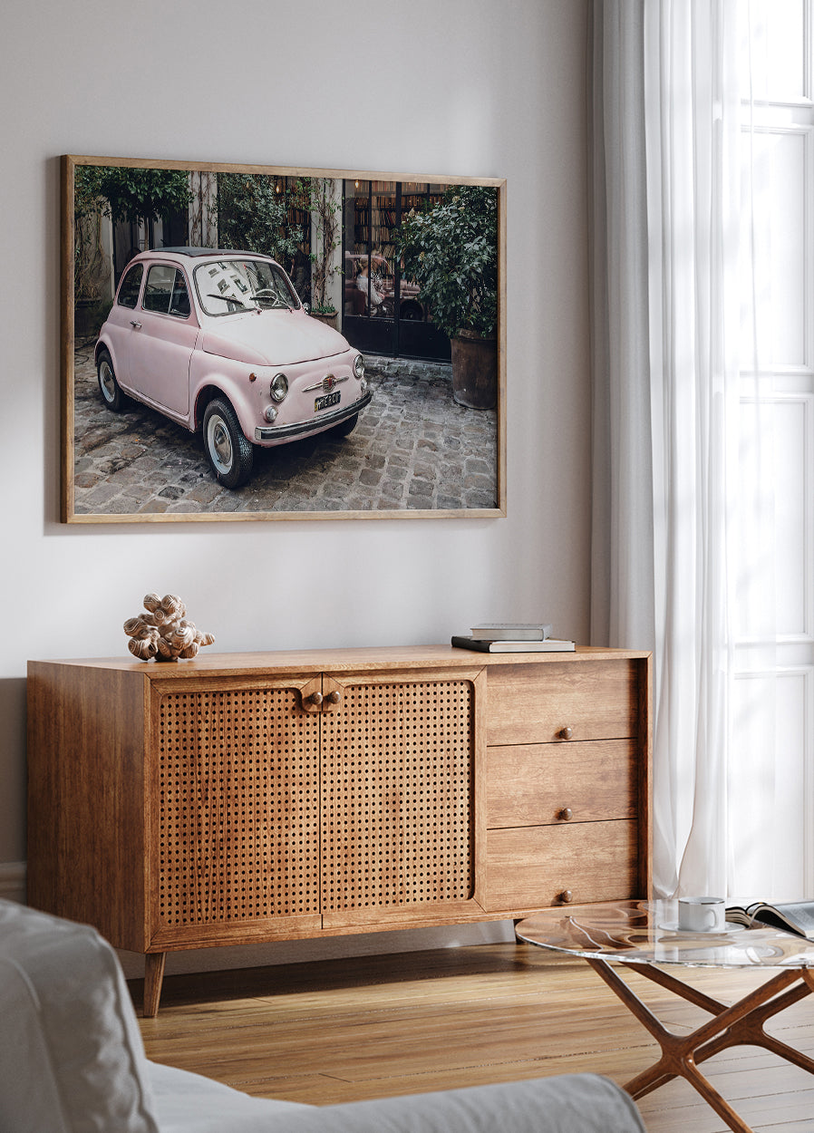 Pink Car Poster