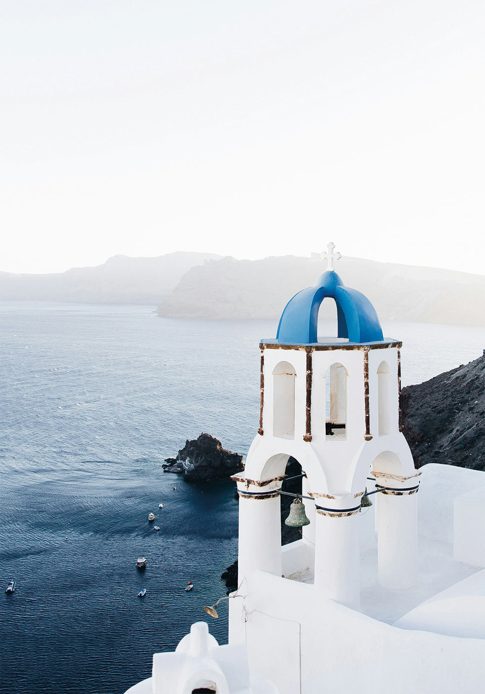Santorini Seaside Vista Poster - Posterbox.art
