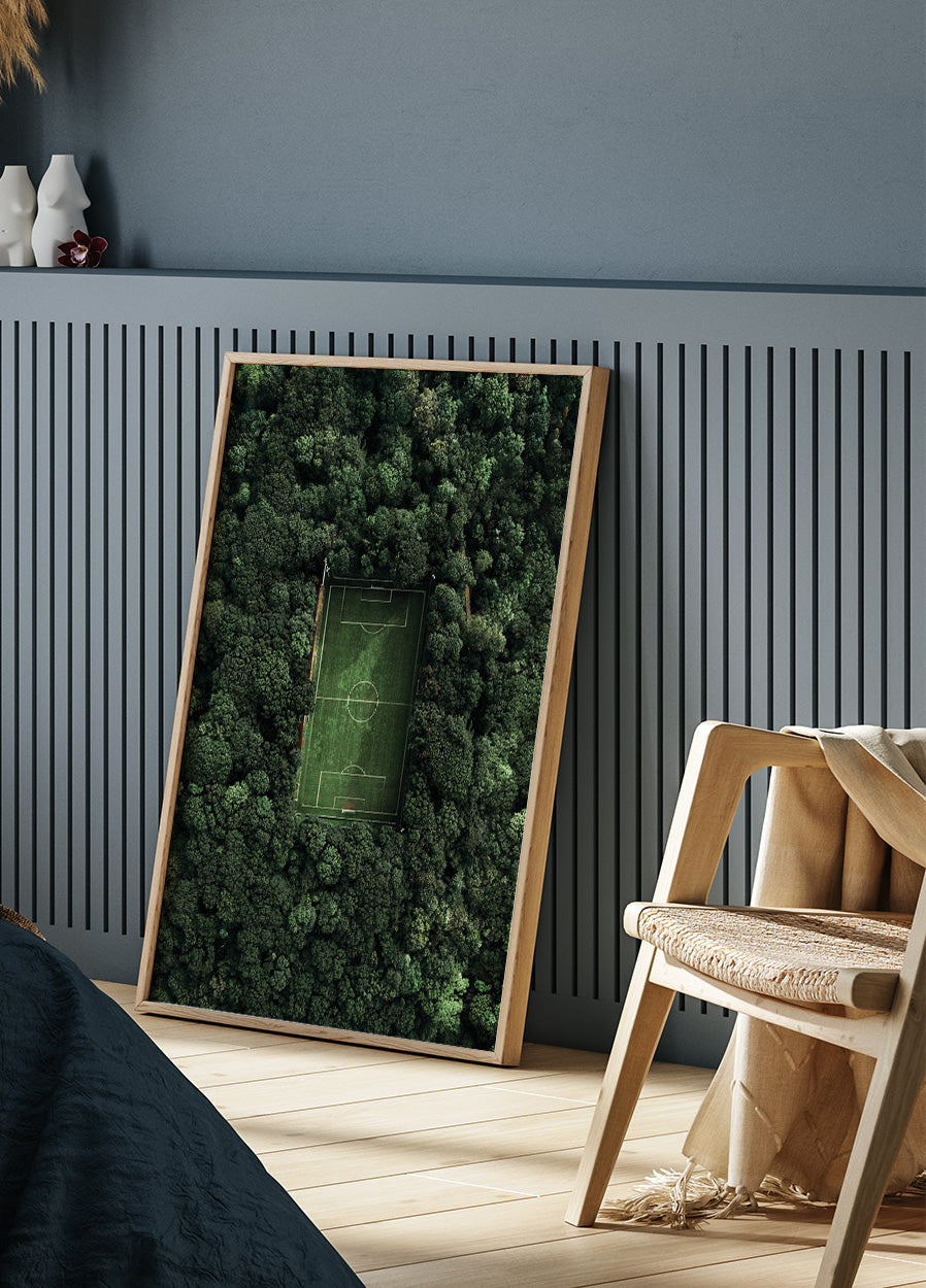 Forest Soccer Field Poster