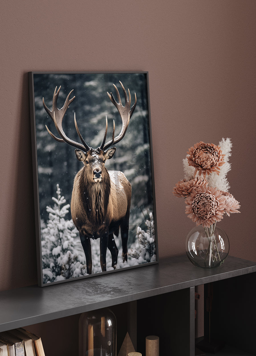 Stag In Forest Poster - Posterbox.art