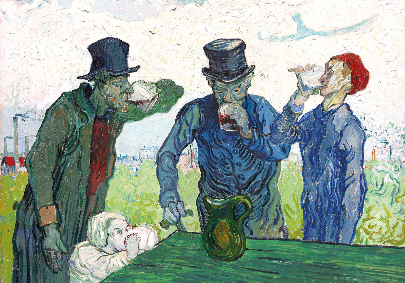 The Drinkers By Vincent van Gogh Poster - Posterbox.art