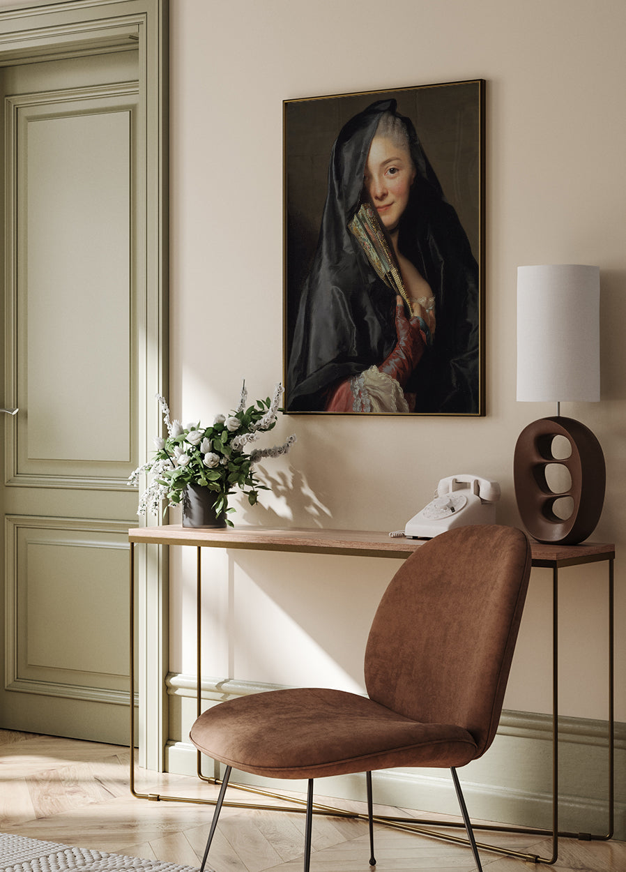 The Enigmatic Lady in Veil Poster - Posterbox.art