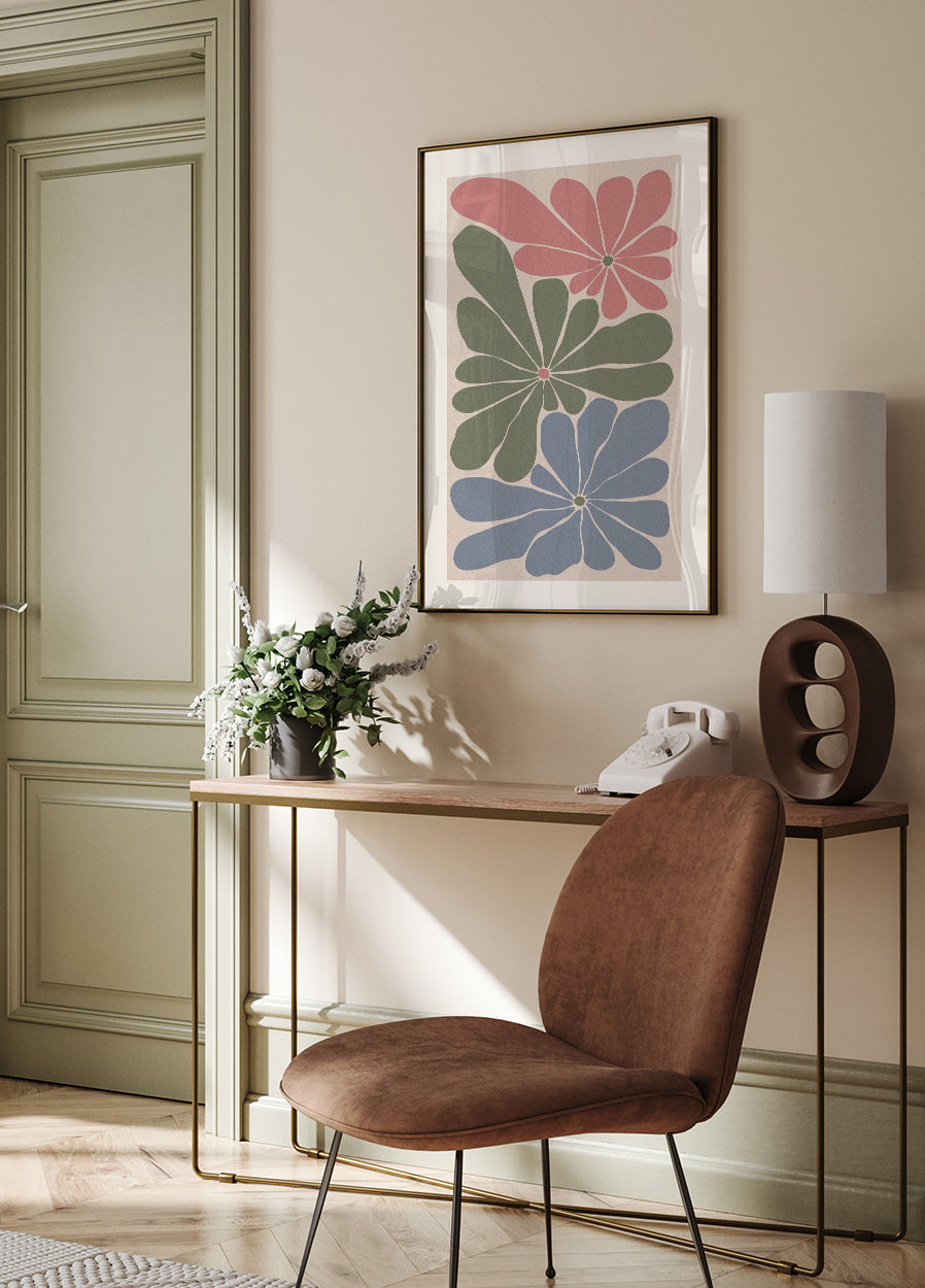 Three Flowers Poster - Posterbox.art