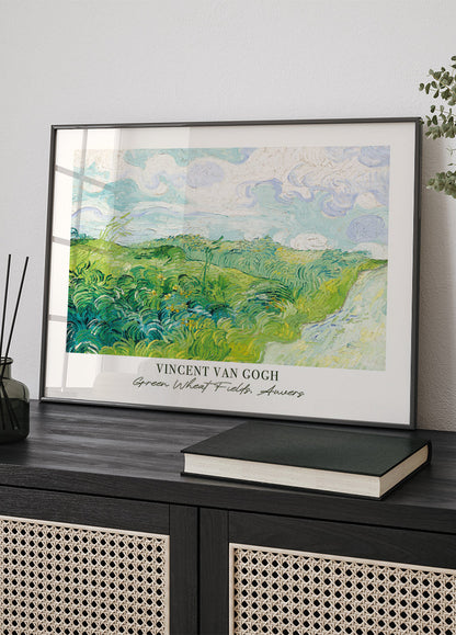 Green Wheat Fields by Vincent van Gogh Poster