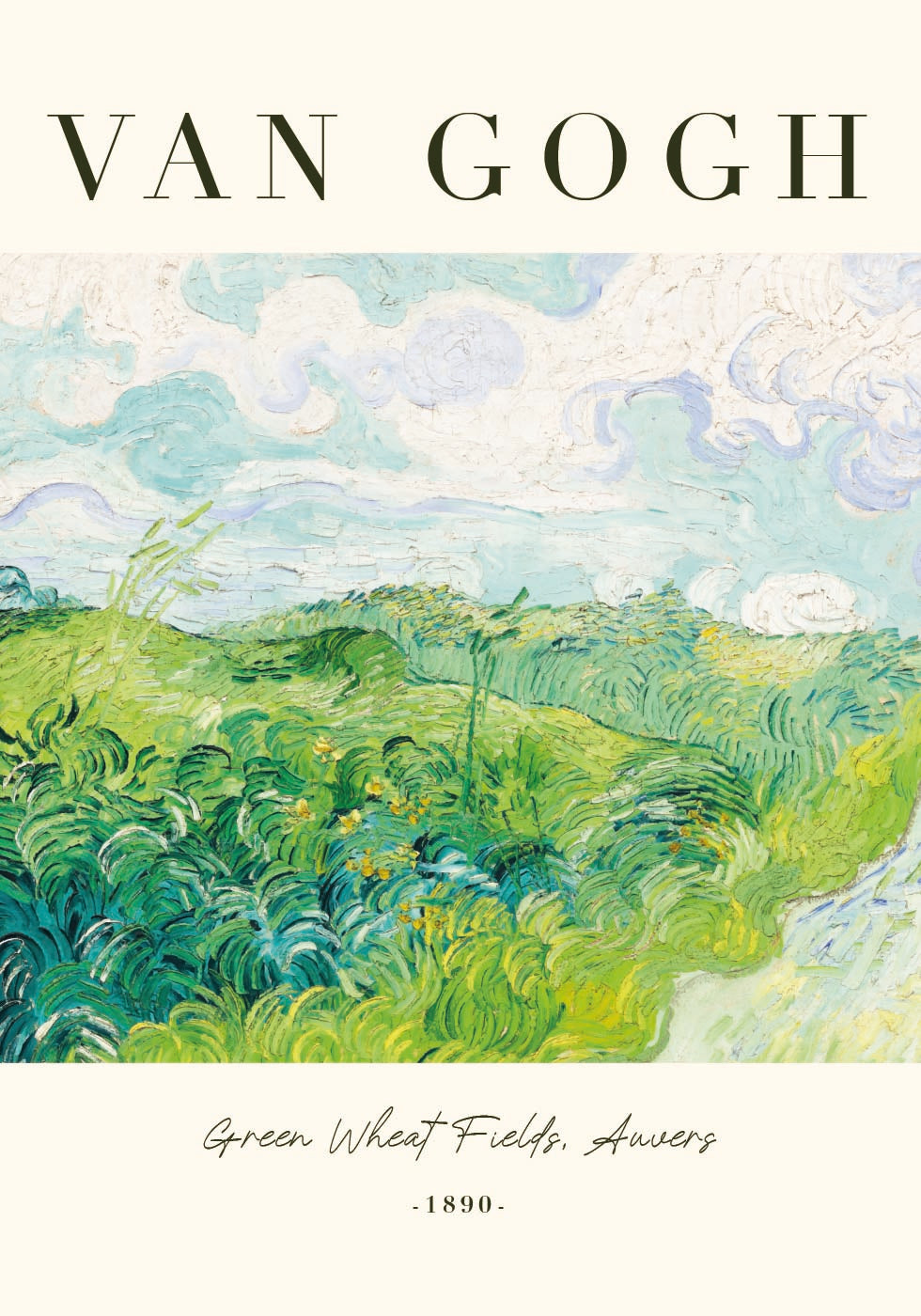 Van Gogh's Green Wheat Fields Poster