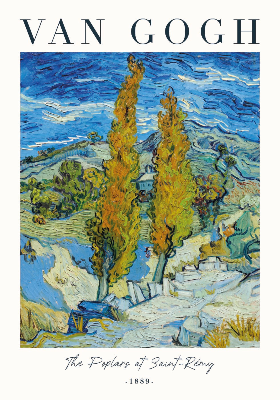 Van Gogh: The Poplars at Saint-Rémy Poster