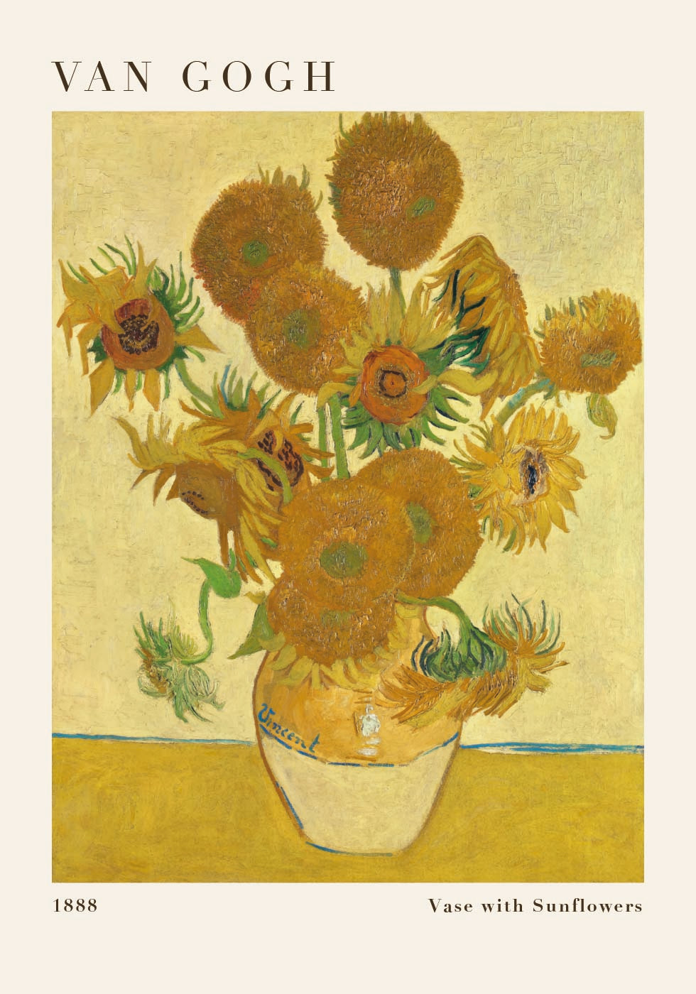 Van Gogh's Sunflowers Poster