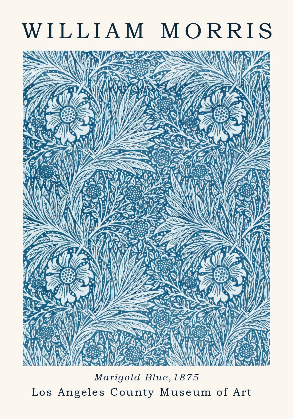 W. Morris - Marigold Blue Poster - Posterbox.art