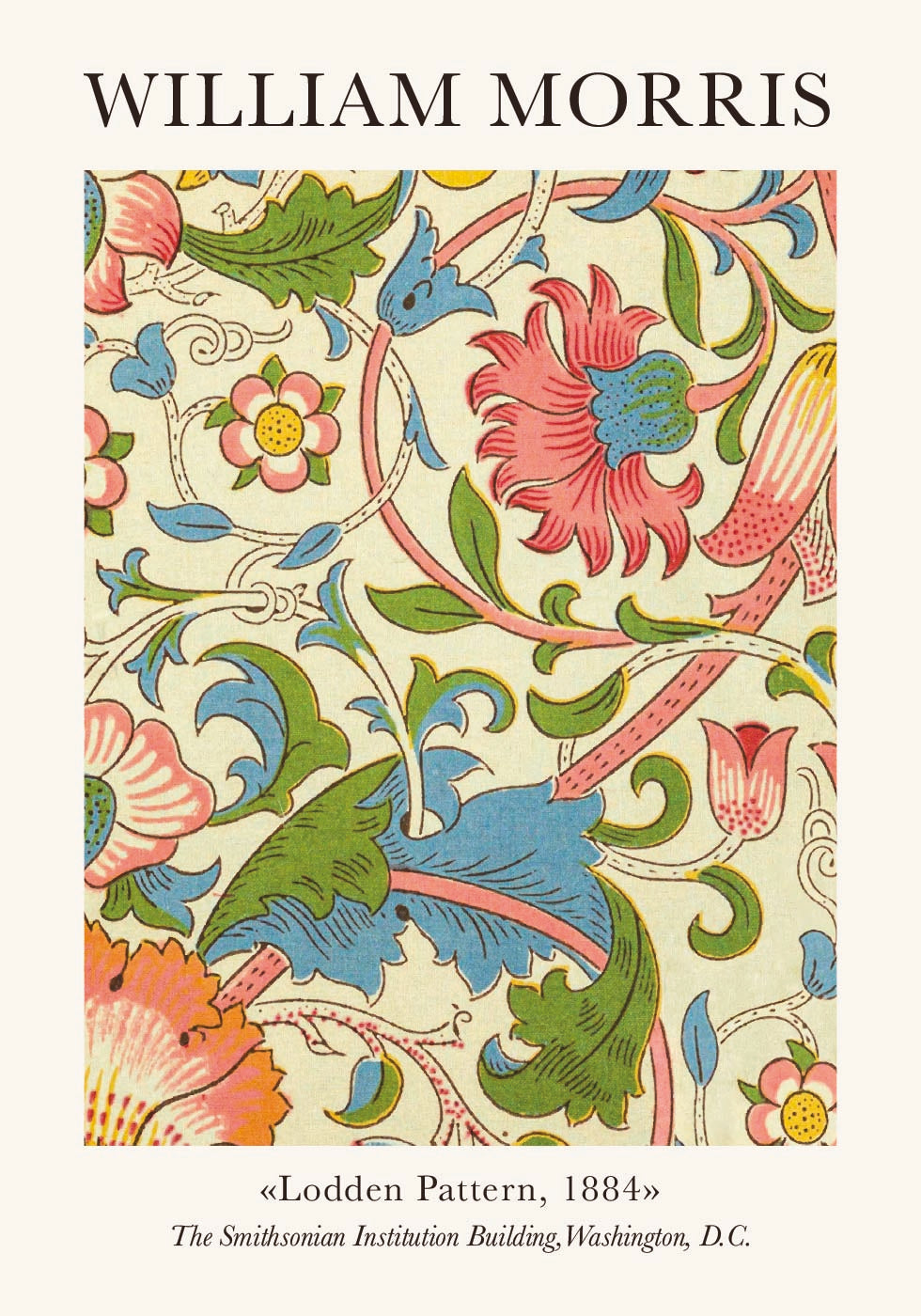 William Morris Lodden Pattern Poster