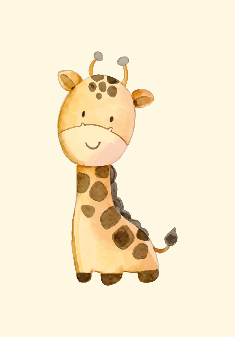 Cheerful Giraffe Poster - Posterbox.art