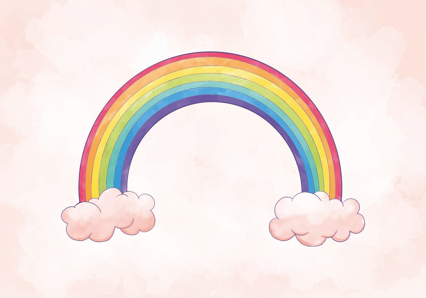 Watercolor Rainbow Art Poster - Posterbox.art