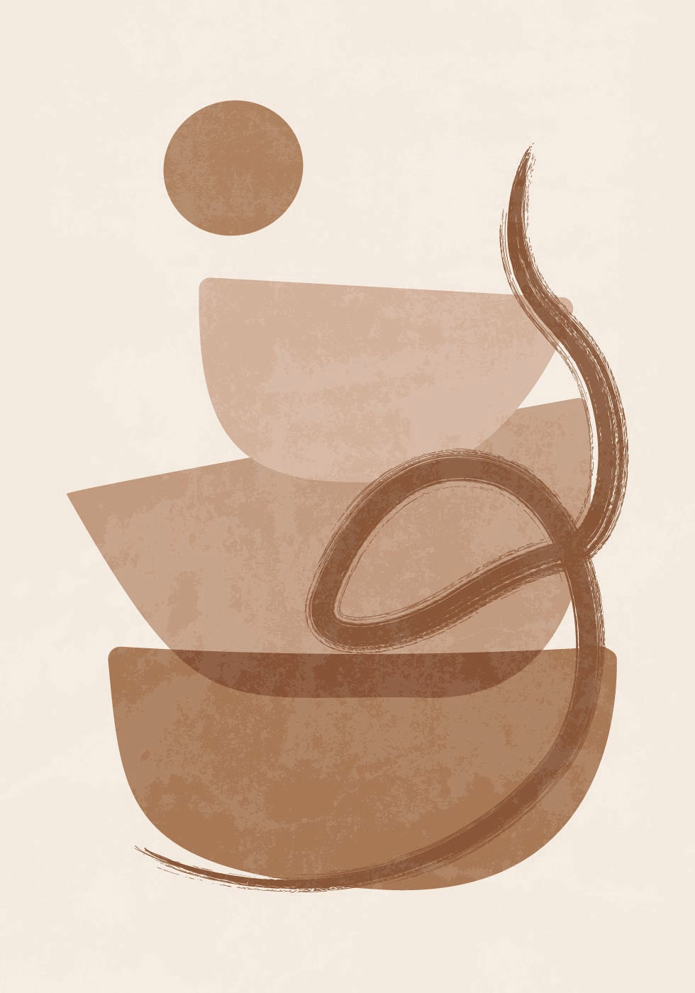 Watercolor Shapes Poster - Posterbox.art