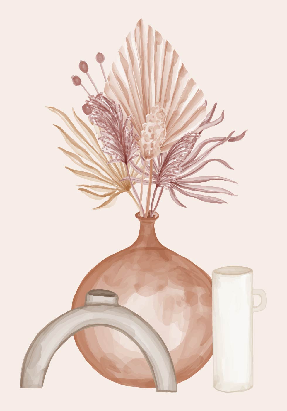 Elegant Floral Design Poster - Posterbox.art