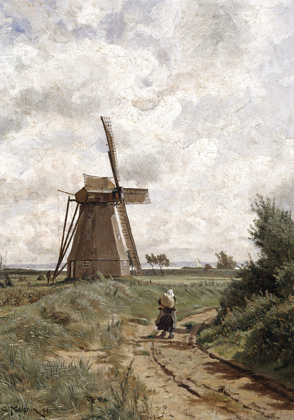 Windmill at Ahrenshoop Poster - Posterbox.art