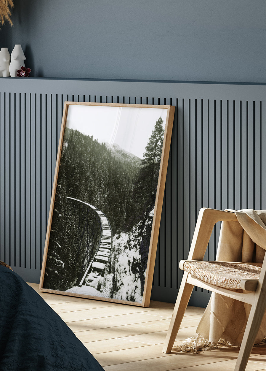 Winter Railroad Poster - Posterbox.art