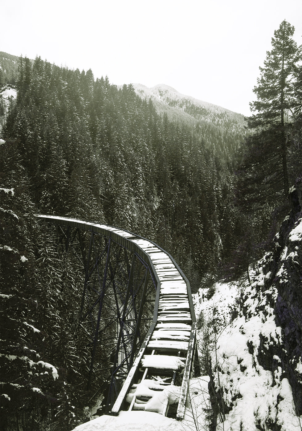 Winter Railroad Poster - Posterbox.art