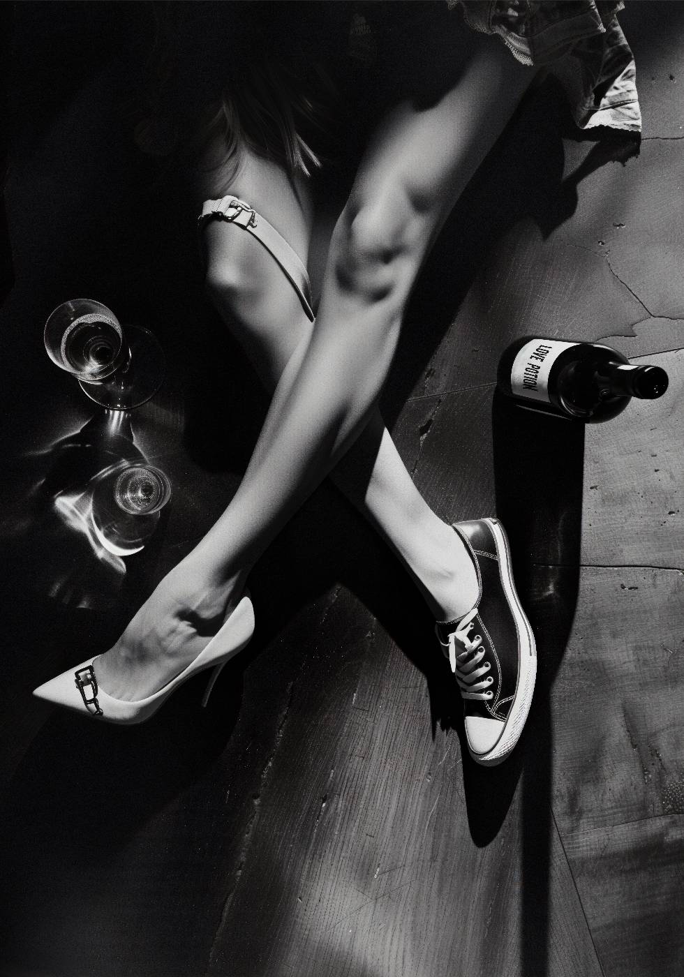Woman Drinking Wine Elegant Urban Poster - Posterbox.art
