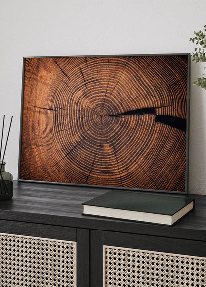 Wood Grain Circular Patterns Poster - Posterbox.art