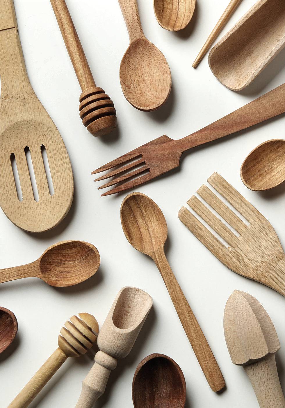 Rustic Wooden Utensils Poster