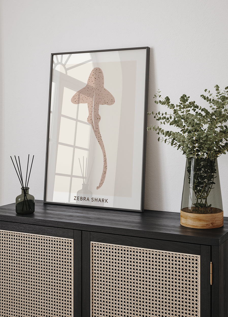 Zebra Shark Poster - Posterbox.art