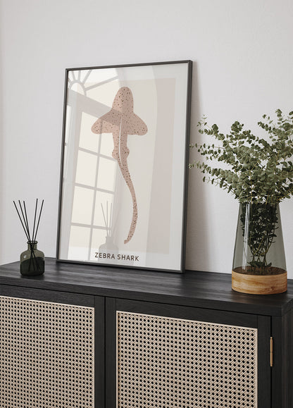 Zebra Shark Poster - Posterbox.art