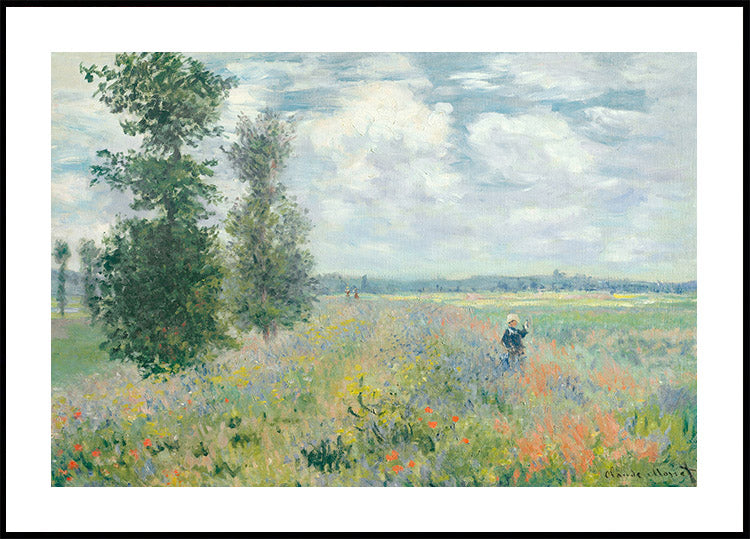 Poppy Fields 1875 Poster by Claude Monet - Posterbox.art