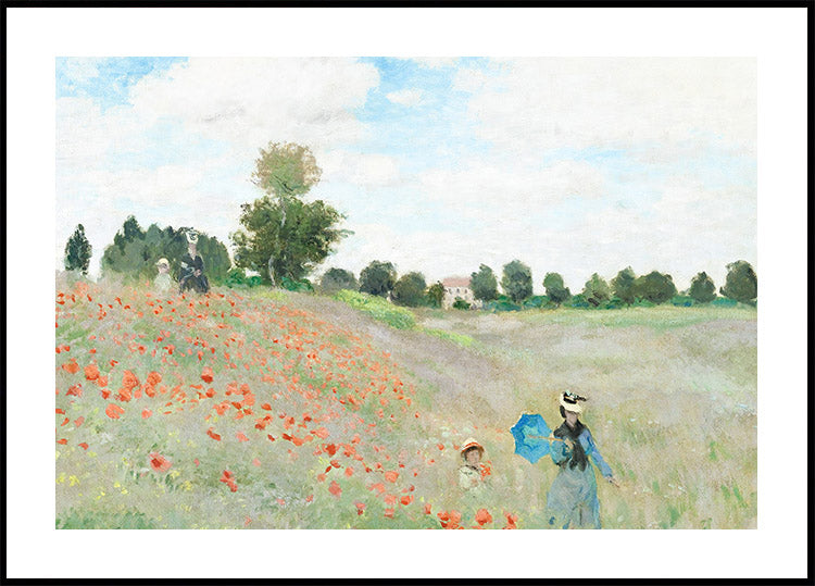 The Poppy Field 1873 Poster by Claude Monet - Posterbox.art