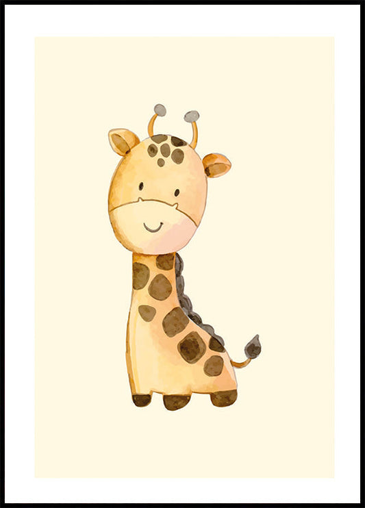 Cheerful Giraffe Poster