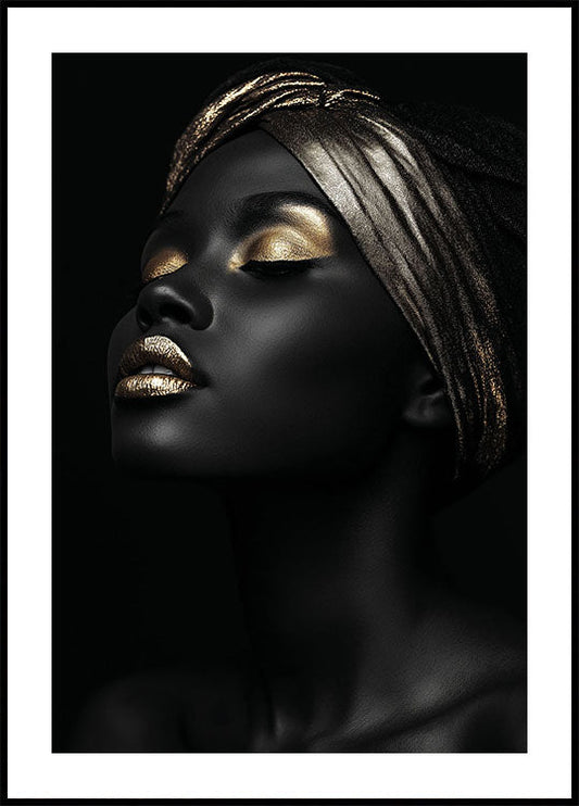 Elegance in Gold and Black Poster