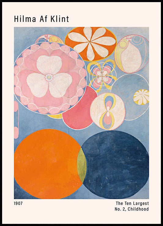 Colorful Abstract Art by Hilma Af Klint Poster