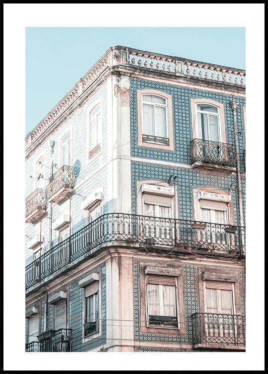 Antique Building Facade Poster